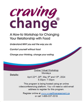 Craving Change®- ONLINE WORKSHOP- April 22, 2024